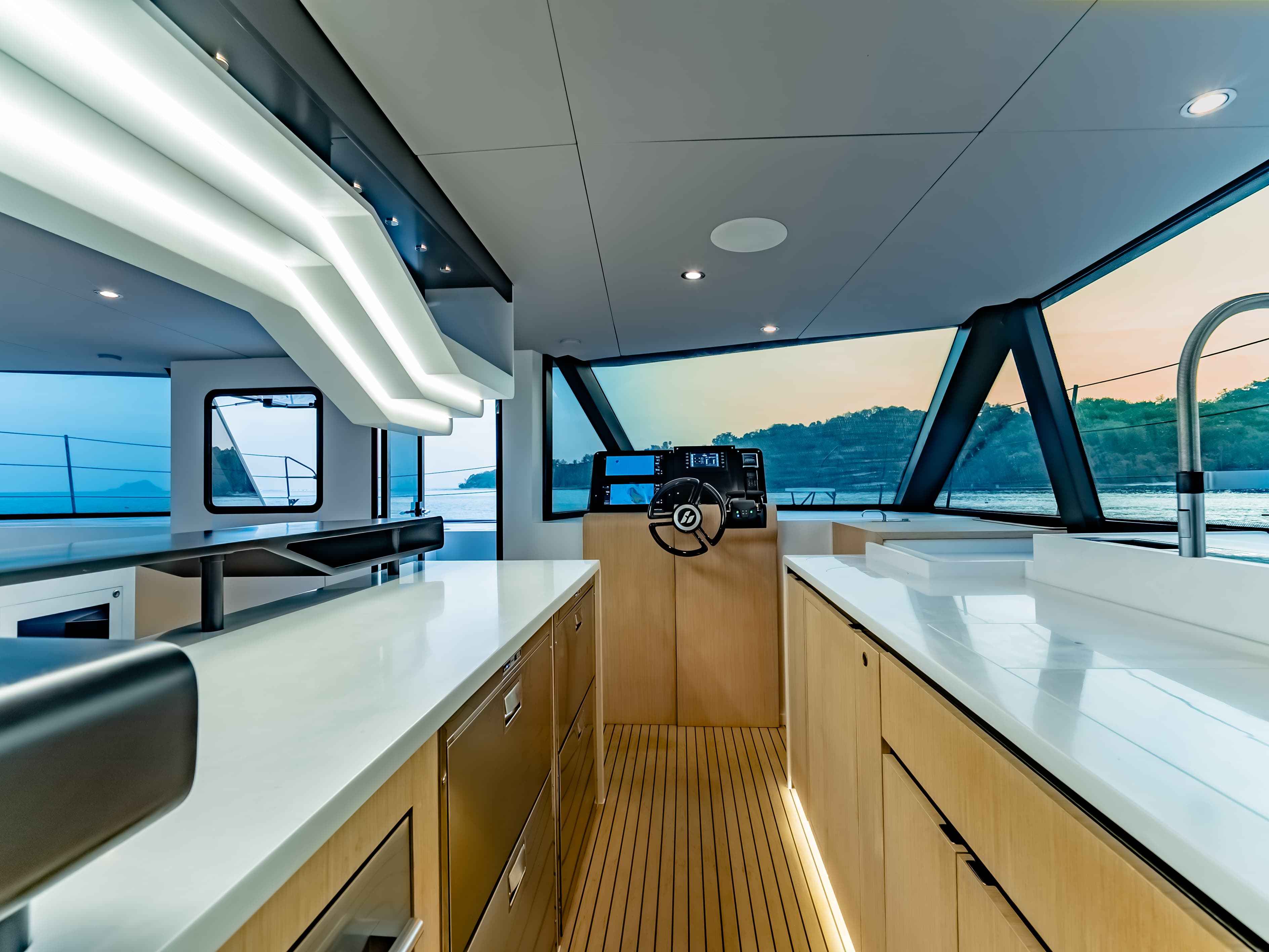 AY60 Helm Station with Dual Displays