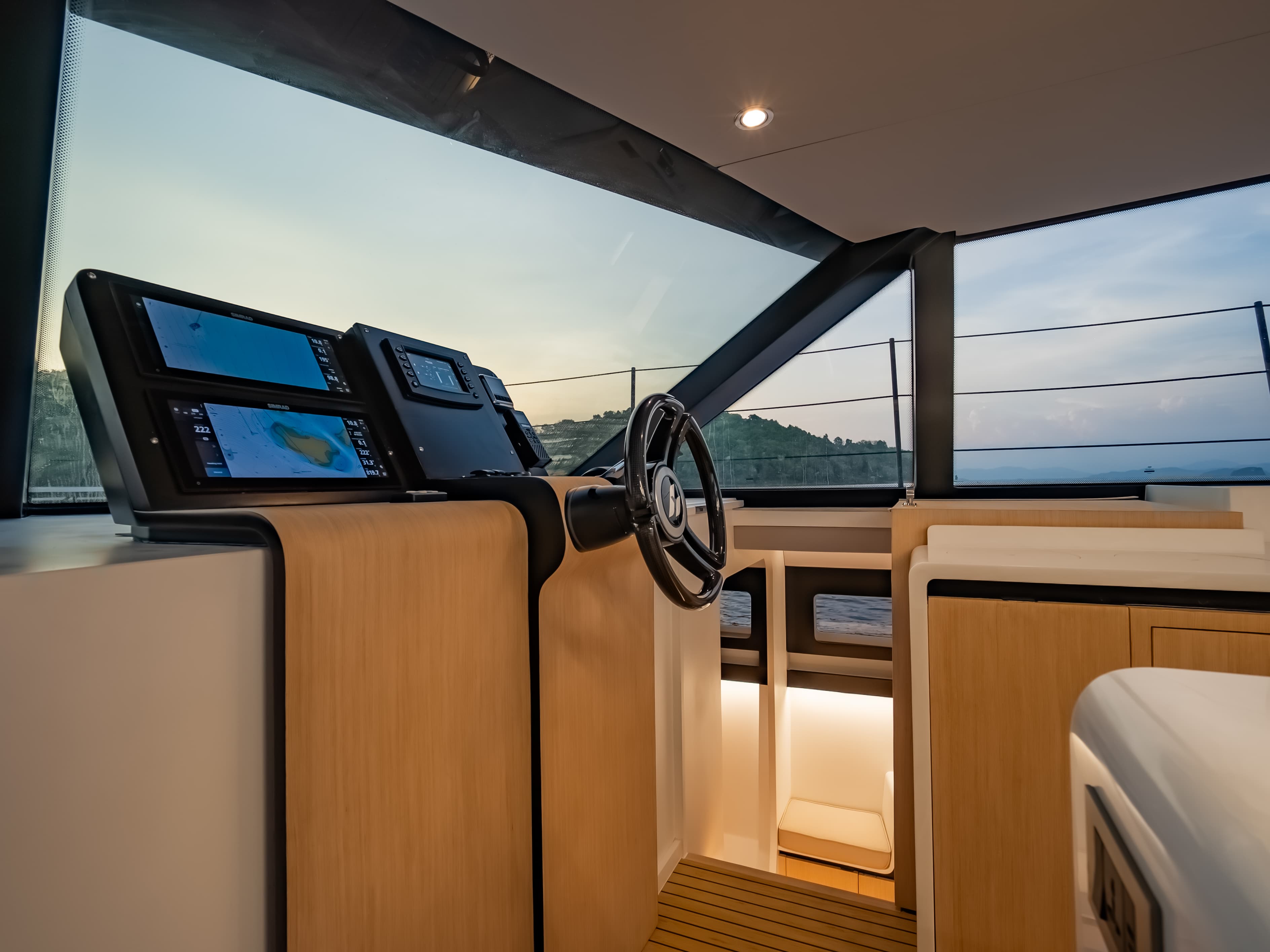 AY60 Helm Navigation Screens Close-Up